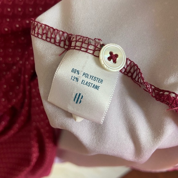 HOLDERNESS & BOURNE Burgundy Polo Allover Card Print Seminole Golf Embroidery S - Picture 5 of 8